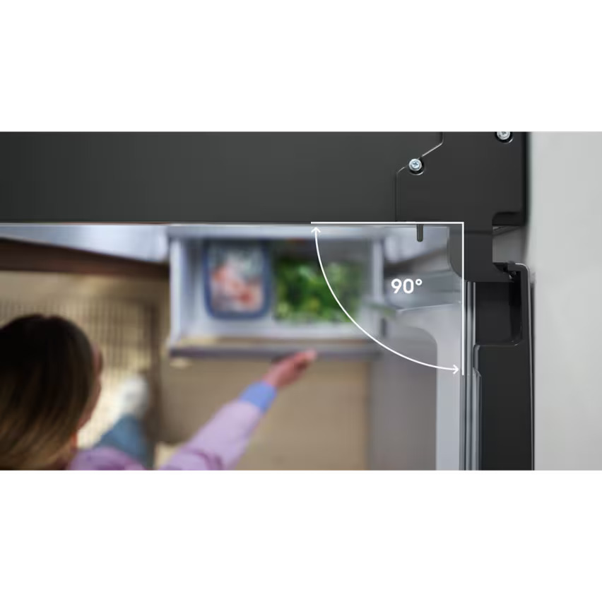 Отваряне на врата на хладилник Electrolux TNL6HC37K2 на 90 градуса