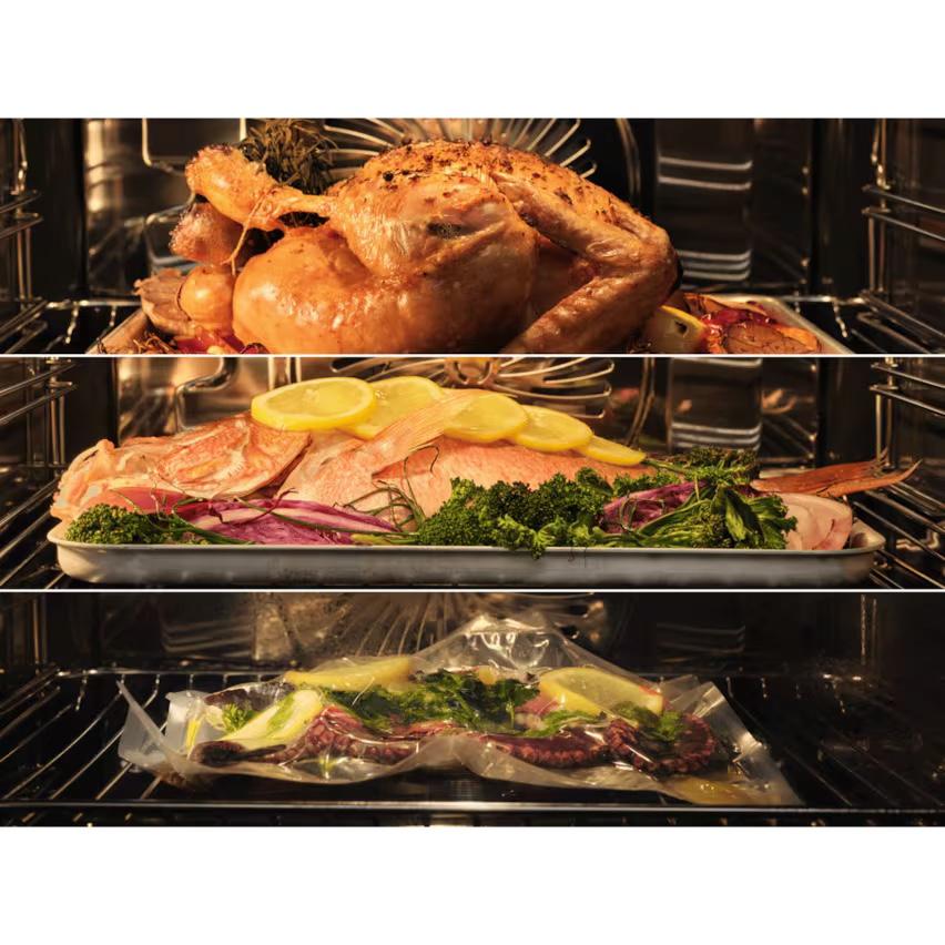 Различни методи за готвене във фурна AEG – печене, готвене на пара и sous-vide