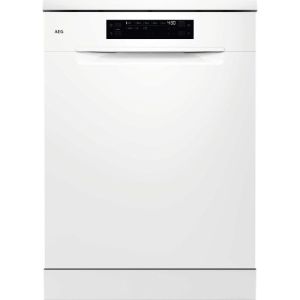 Свободностояща съдомиялна AEG GF6200C2SNW 60 см в бял цвят, изглед отпред
