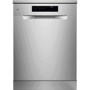 Свободностояща съдомиялна AEG GF6200C2SNM 60 см в инокс, изглед отпред
