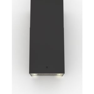 Стенен абсорбатор Sirius MO210 черен – фронтален изглед
