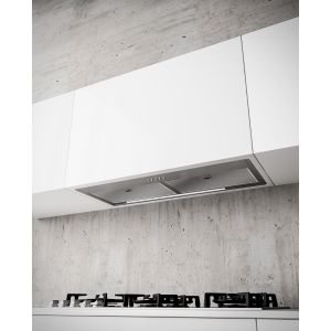 Абсорбатор за вграждане Sirius SM923-L 52 см в инокс, монтиран в кухненски шкаф
